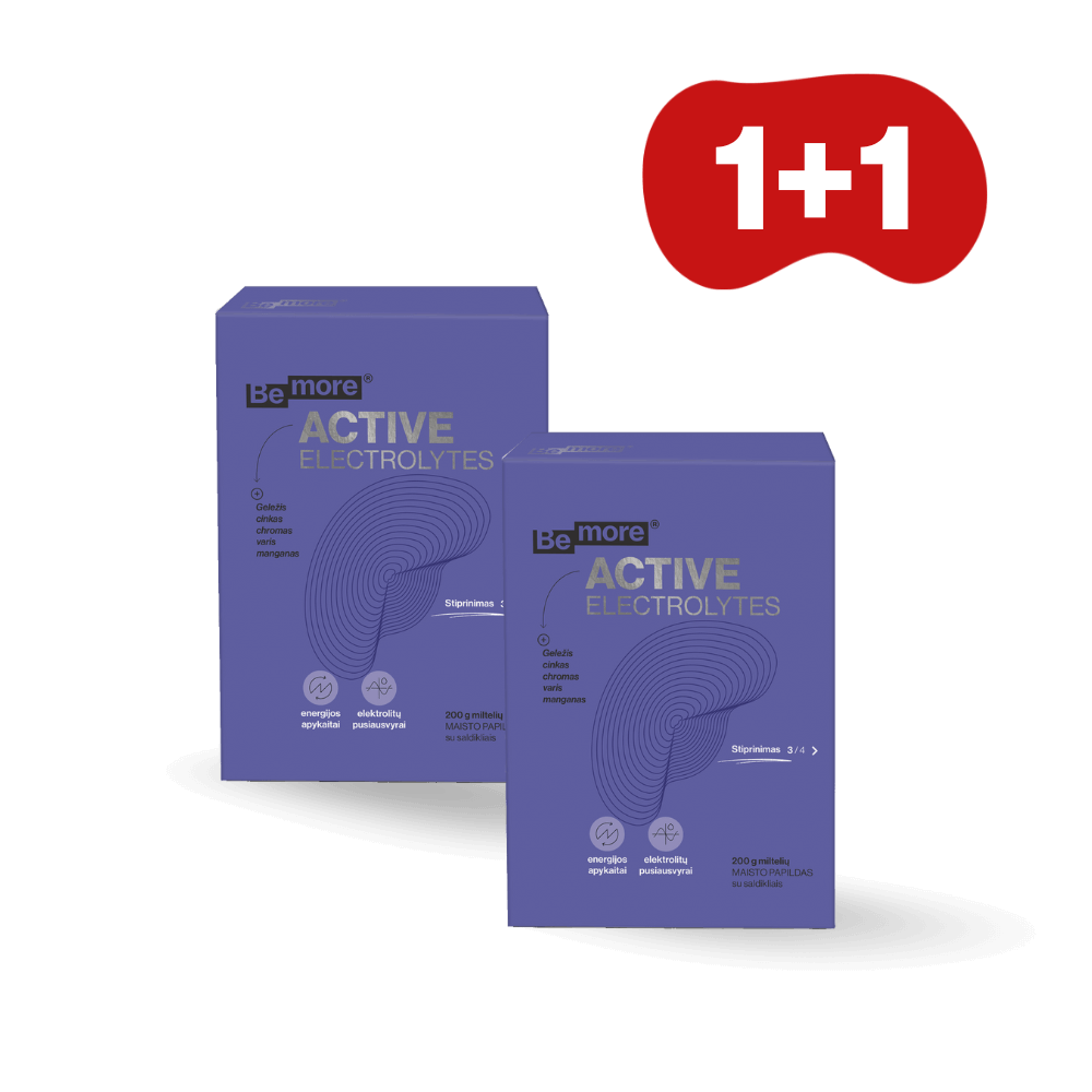 1+1 Active Electrolytes, milteliai (200g)