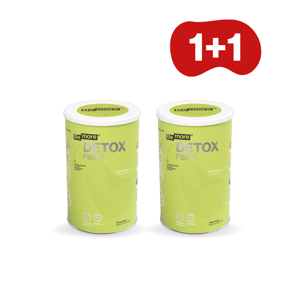 1+1 Detox Fiber, milteliai (180g)