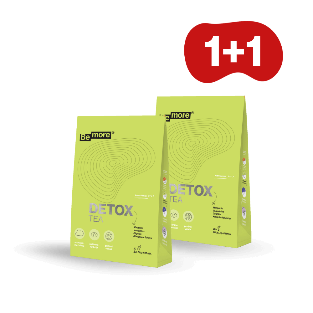 1+1 Detox Tea, žalioji arbata (20vnt)