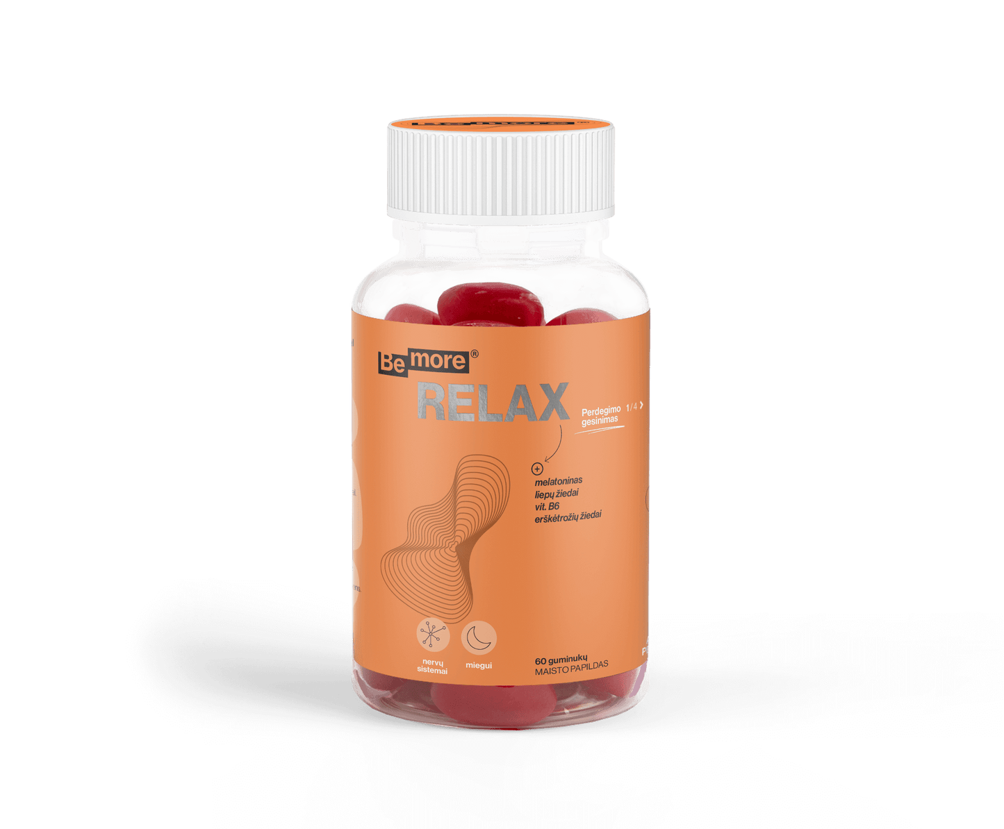 Relax, guminukai su melatoninu (60vnt)