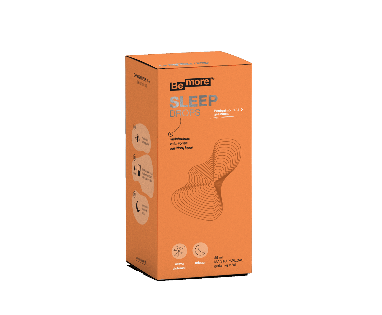 Sleep, geriamieji lašiukai su melatoninu (25ml)