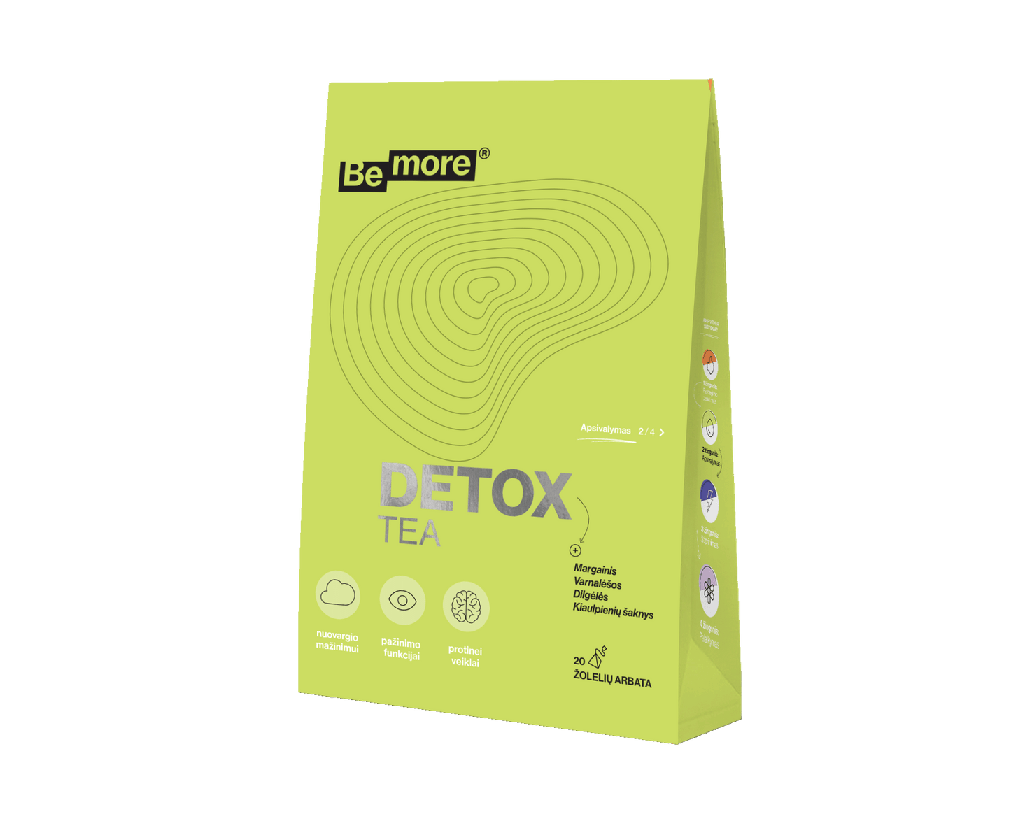 Detox Tea, žalioji arbata (20vnt)