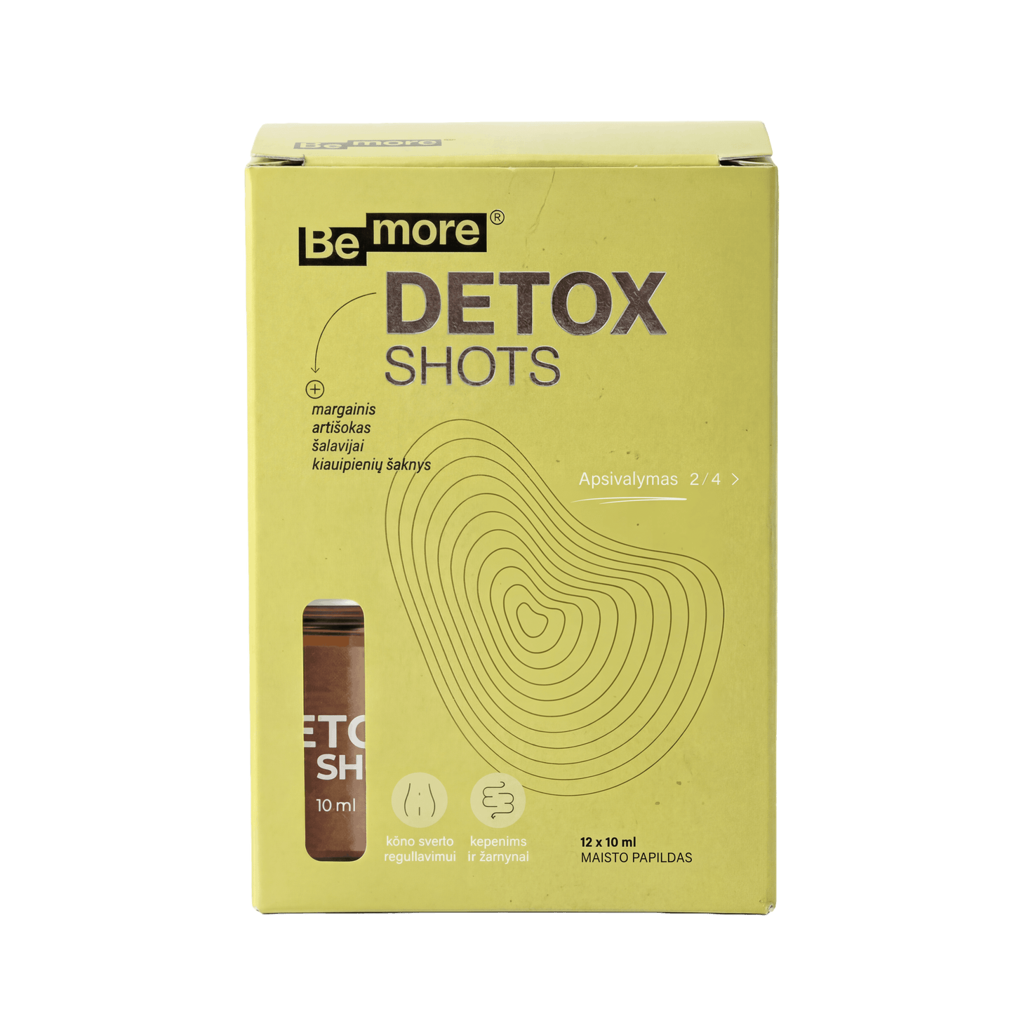 Detox Shots, geriamasis tirpalas (12 buteliukų po 10ml)